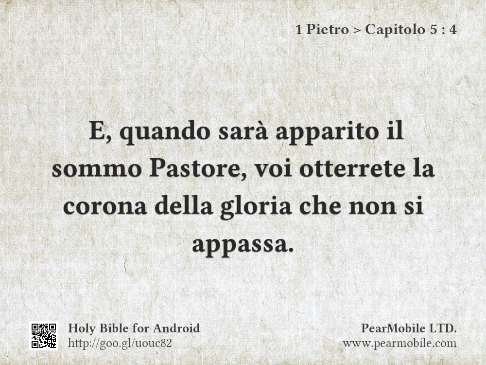 1 Pietro, Capitolo 5:4